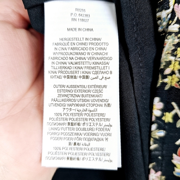 Boden Black Floral Ruffle Mini Skirt NWT Plus Size 20/22 - Picture 13 of 14